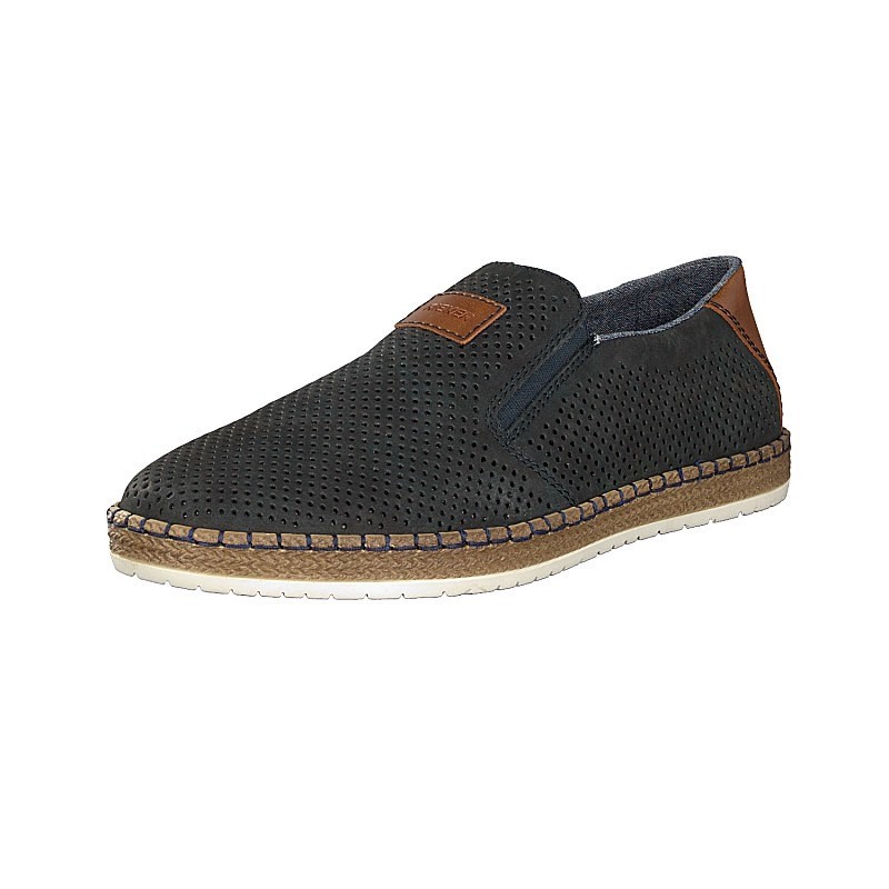 Slip On Rieker B5266-14 Para Homem - Azuis